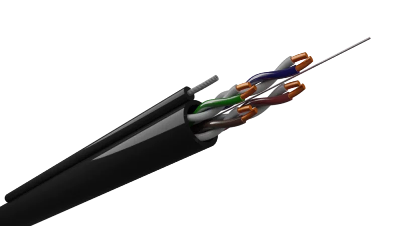 Кабель UTP 4x2x0,52 outdoor с тросом